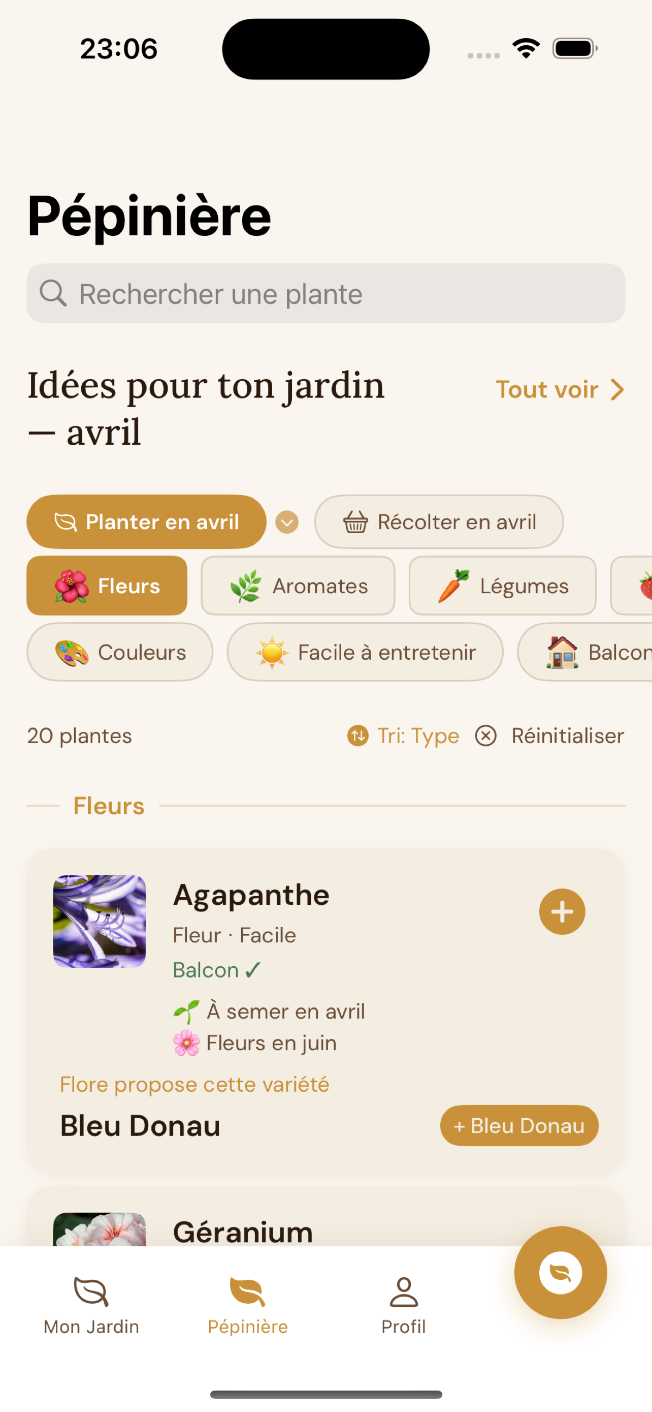 Ma pépinière de plantes